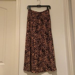 Wilfred cheetah print maxi skirt